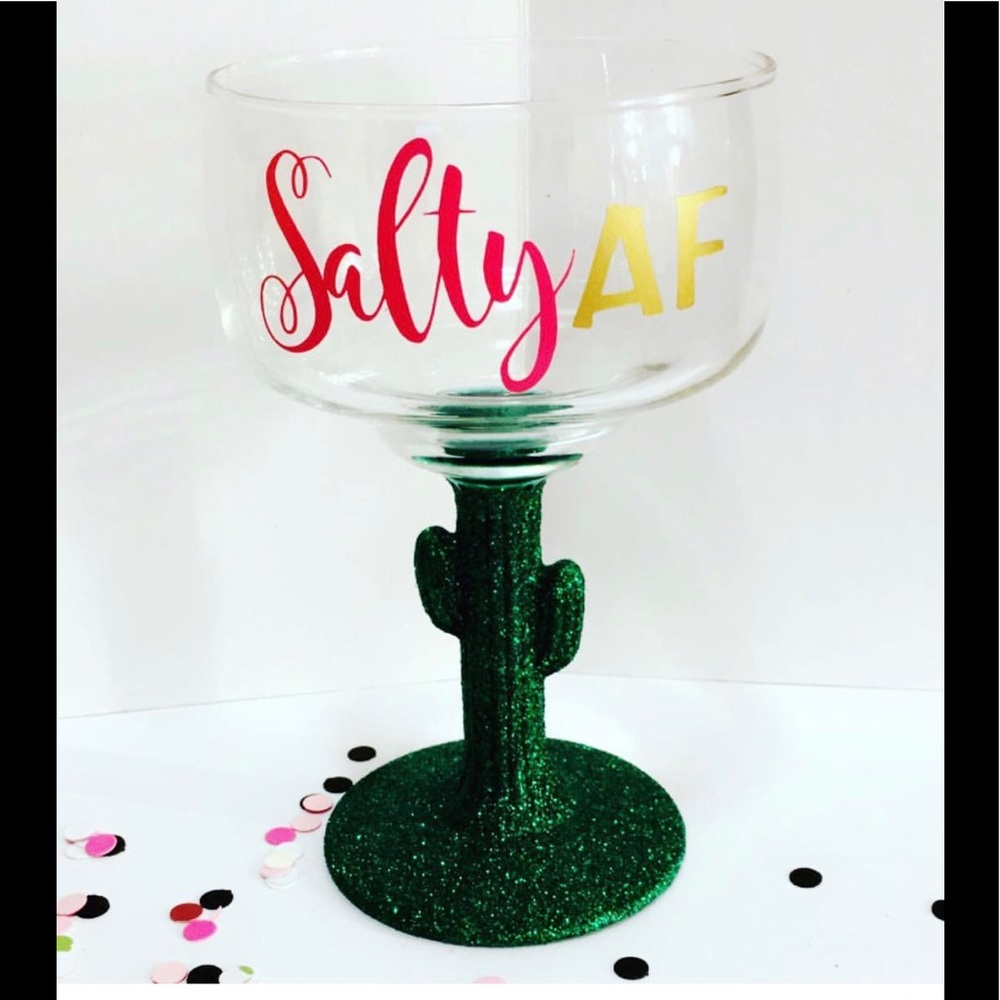 Cute fun margarita glass